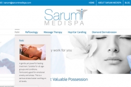 sarumi medi spa wellness web design london uai